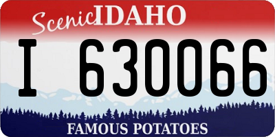 ID license plate I630066