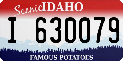 ID license plate I630079