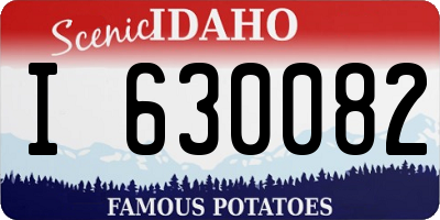 ID license plate I630082