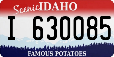 ID license plate I630085