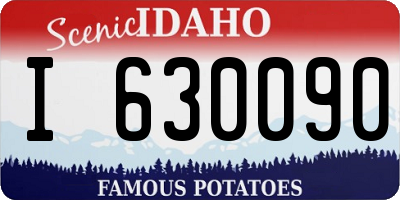 ID license plate I630090