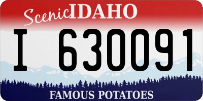 ID license plate I630091