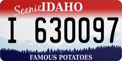 ID license plate I630097