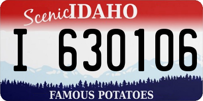 ID license plate I630106