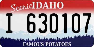 ID license plate I630107