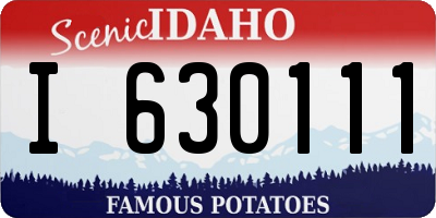 ID license plate I630111