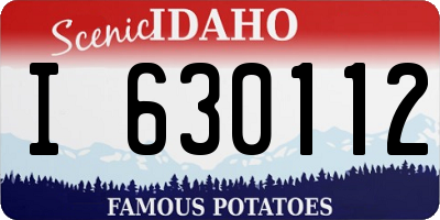 ID license plate I630112
