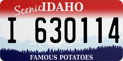 ID license plate I630114
