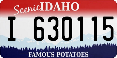 ID license plate I630115