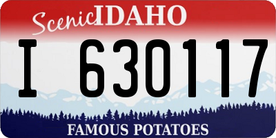ID license plate I630117