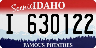 ID license plate I630122