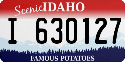 ID license plate I630127