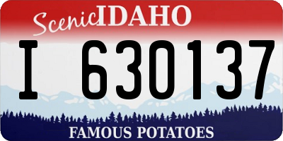ID license plate I630137
