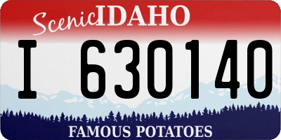 ID license plate I630140