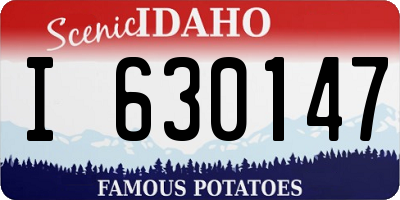 ID license plate I630147