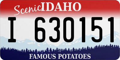 ID license plate I630151