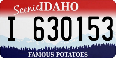 ID license plate I630153