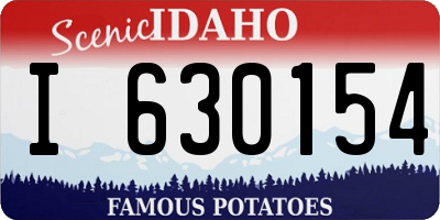 ID license plate I630154