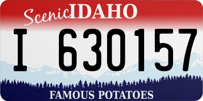 ID license plate I630157