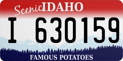 ID license plate I630159