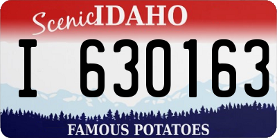 ID license plate I630163