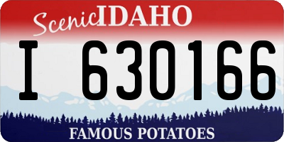 ID license plate I630166
