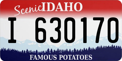 ID license plate I630170