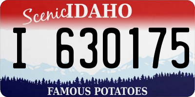 ID license plate I630175