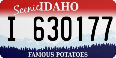 ID license plate I630177