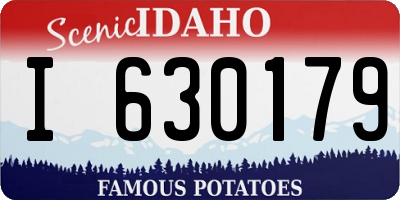 ID license plate I630179