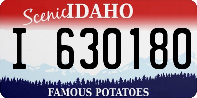ID license plate I630180