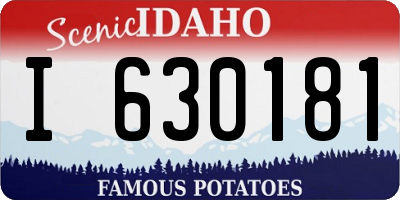 ID license plate I630181