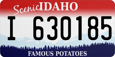 ID license plate I630185
