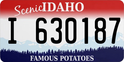 ID license plate I630187
