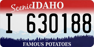ID license plate I630188