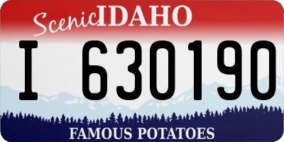 ID license plate I630190