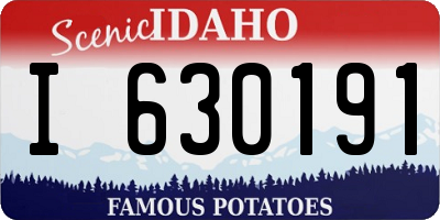 ID license plate I630191
