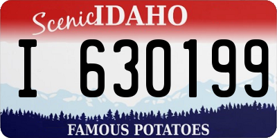 ID license plate I630199