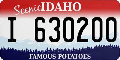 ID license plate I630200