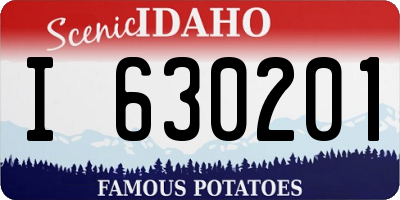ID license plate I630201