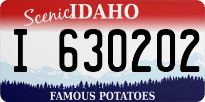 ID license plate I630202
