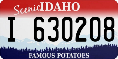 ID license plate I630208