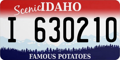 ID license plate I630210