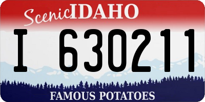 ID license plate I630211