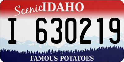 ID license plate I630219