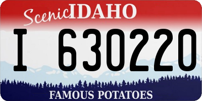 ID license plate I630220