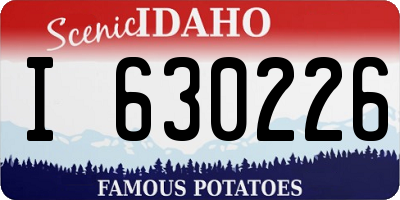 ID license plate I630226