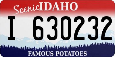 ID license plate I630232