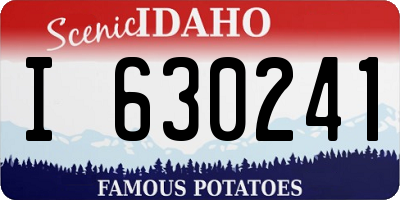 ID license plate I630241