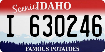 ID license plate I630246